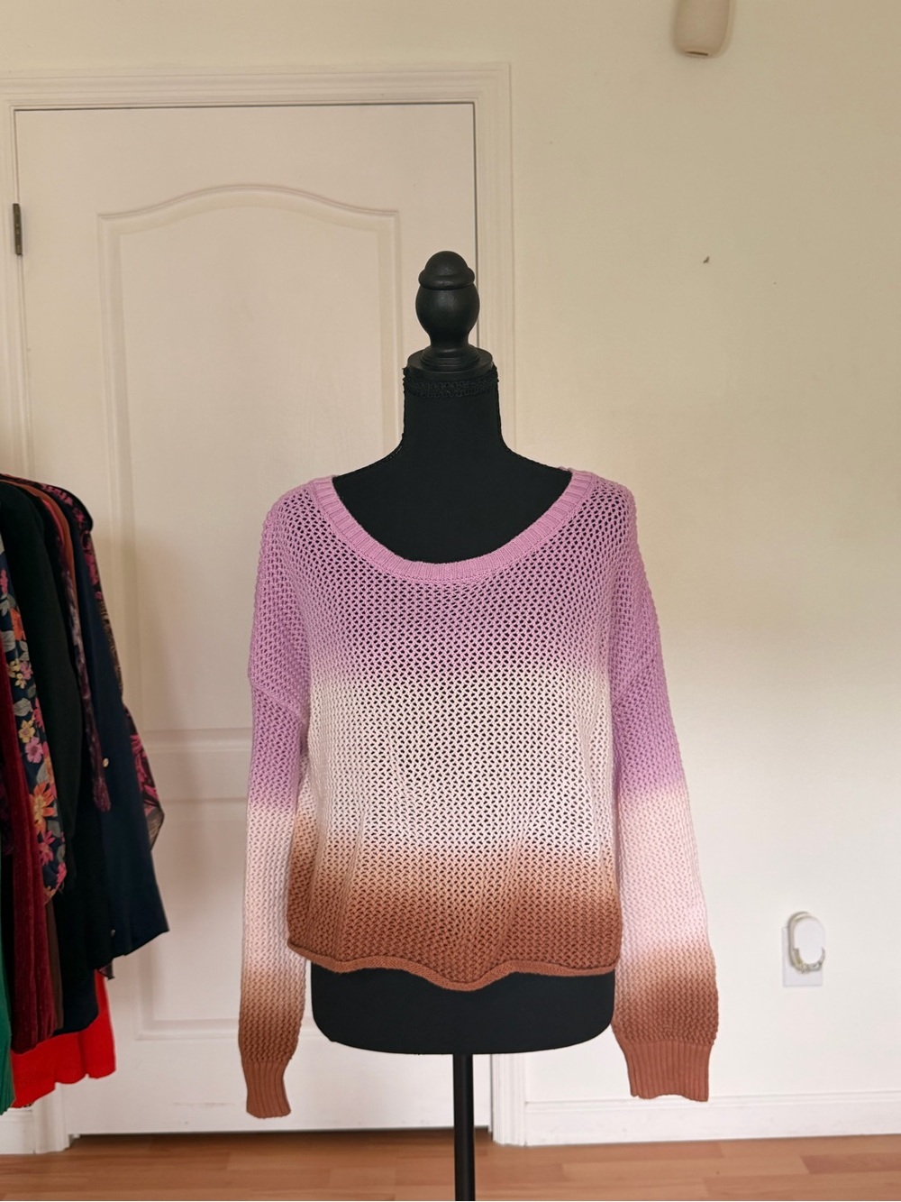 OffLine by Aerie Ombre Open Knit Sweater